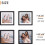 10x10 Picture Frame Black Square Wall Hanging 1 Pack 3