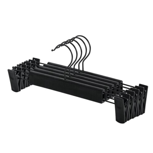 Metal Pants Hangers Set 10 pcs with Adjustable Width
