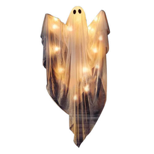 Κρεμαστό φωτιστικό LED με φάντασμα για το Halloween, ζεστό λευκό 1