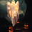 Κρεμαστό φωτιστικό LED με φάντασμα για το Halloween, ζεστό λευκό 5