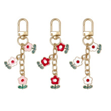 Flower Keychain Charms for Women 3-Piece Set