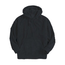 (UK 40, Navy Blue) For Men Vintage Corduroy Men's Casual Pullover Hooded Sweatshirt With Kangaroo Pocket Streetwear For Winter Fall As Gifts