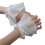 False Wristband for Bride Decorative Sleeves Flared Wrist-White 1