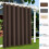Outdoor Sunscreen Blackout Curtains Brown 100" x 84" 1 Panel 1