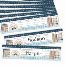 Boho Teacher Name Plate for Desk 25 pcs