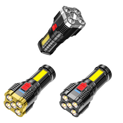 LED Flashlight Outdoor Camping 3 Modes Dimmable Torch