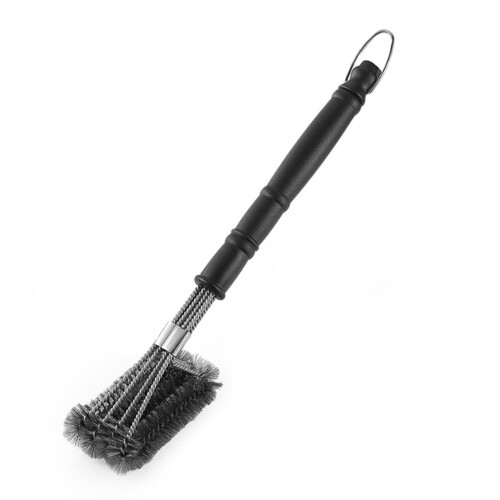 Nylon BBQ Brush Heavy-Duty 3-Sided Compact