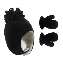 Trapper Hat Winter Fleece Children's Hat and Gloves Set