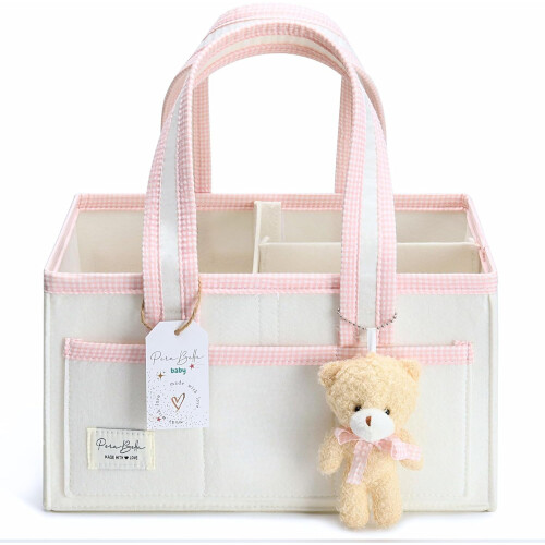 Diaper Caddy Organizer with Handle for Newborn