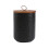 Ceramic Airtight Storage Canister Matte Black 1300ml 1