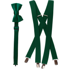 Bow Tie and Suspender Set Multiple Sizes Colors