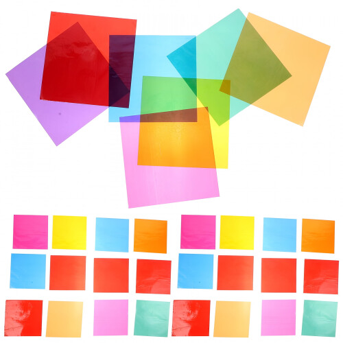 Colored Cellophane Paper Sheets 84 Sheets