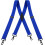 Men's suspenders X-back black hooks 48 inch adjustable 1