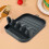 Foldable Pot Lid Holder with Drain Tray Plastic 15x12x5cm 1