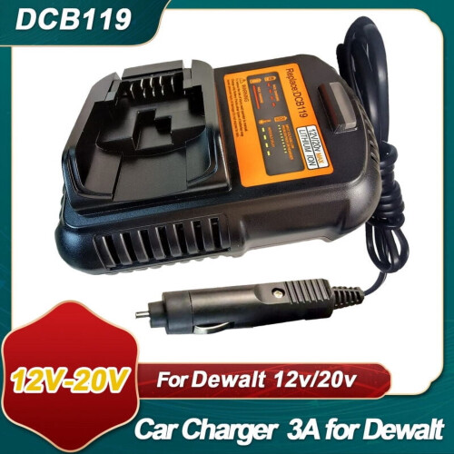 DCB119 Car Charger Replacement for Dewalt Batteries