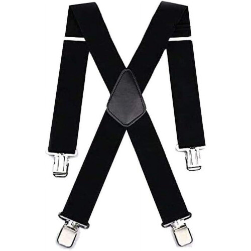 Men's X-Shaped Braces 5 cm Wide Adjustable Elastic with