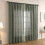 Beige sheer curtains polyester 140x200cm light filtering 2