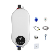 Electric Water Heater 3500W Thermostatic Shower Set 110V