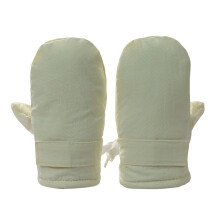 Kids Winter Gloves Thermal Lined Mittens Beige 1-3 Years