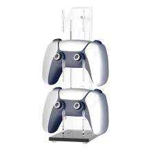 Acrylic Controller and Headset Stand 3-Tier 2-Pack