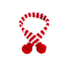 (red stripe) Pet Christmas Scarf, Dog Christmas Outfit, Kitten Pet Knitted Scarf, Winter Neck