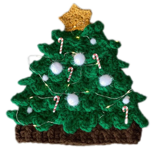 Knitted Crochet Hat for Christmas Party Use