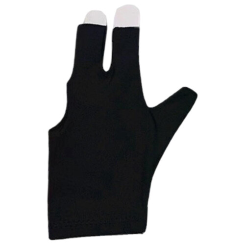 Snooker Cue Glove Black 3-Finger Design