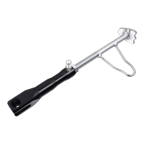 Motorcycle Side Stand Aluminum Alloy Black 1 Pack