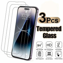(3pcs, IPhone 16) Tempered Glass Screen Protector 3-Pack, 9H+ Hardness HD Clear, Anti-Scratch Bubble-Free Full Coverage for Smartphones