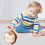 Crinkle-Sound Turtle Plush Toy Blue Brown Age 3+ 1