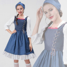 (S) S-xxl Costume Manor Maid Costume Maid Long Dress For Oktoberfest Traditional Costumes