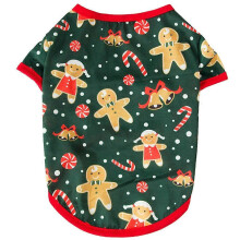 (S, gingerbread Man) New Year Pets Dogs Clothing For Small Medium Dogs Cosplay for Christmas Theme Winter Shirt Coat Clothes for Dog Puppy XS