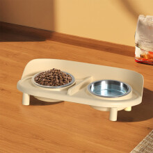 Stainless Steel Pet Bowl Set Wide Mouth Non-Slip Elevated