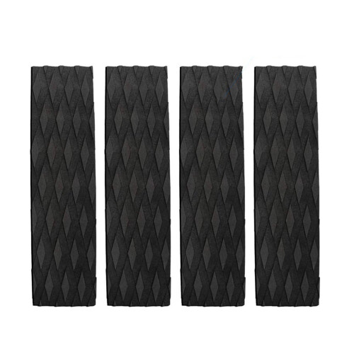 Tapis de Traction avant pour planche à poisson, 4 pièces-Noir