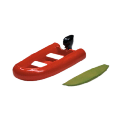 1/64 Scale Realistic Miniature Scene Resin Inflatable Boat