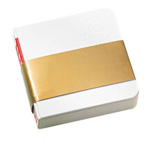 Portable Walnut Wood Watercolor Palette with Metal Clip