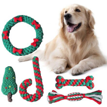 5 Pcs Dog Toy Durable Interactive Tug of War Stuffed Dog Toys for Puppy Teething Aggressive Dog Chew Toys for Puppy Gift Multicolor