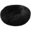 (100*100 cm, Black) Donut Shaped Pet Plush Cat Bed 1