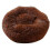 (80*80 cm, Dark Brown) Donut Shaped Pet Plush Cat Bed 1