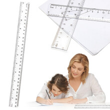 Plastic Centimeter-Inch Ruler 30 cm