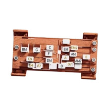 Guitar Learning Aid Tool Portable Brown