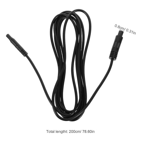 Car Backup Camera Extension Cable 4-Pin Black 2 Pack 1