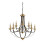 Pendant 9 Light Chandelier Dark Bronze Brown Ceiling Light E14 Dimmable IP20 2