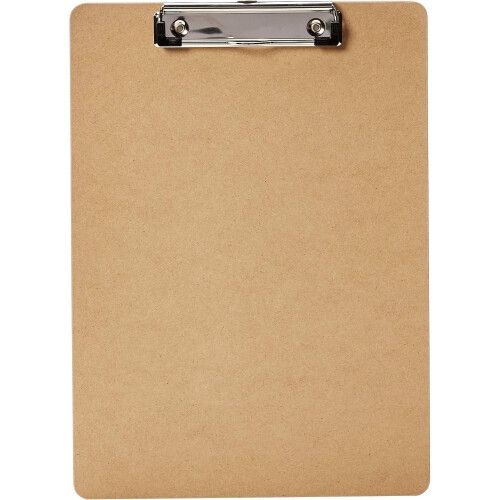 Brown Hardboard Clipboard 6-Pack 1
