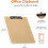 Brown Hardboard Clipboard 6-Pack 4
