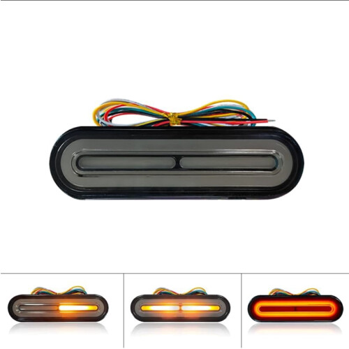 DC12V Dual-Color Motorcycle ATV Tail Light – White for 2