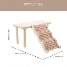 Hamster Climbing Ladder Wooden Hamster Ladder Toy for 1Set Pet Cage Supply