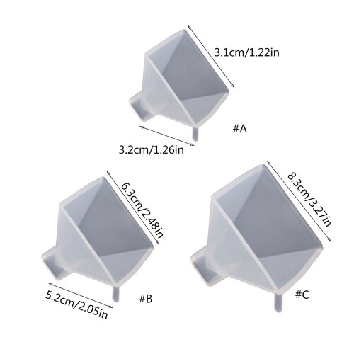 Moule pyramide en Silicone, fabrication de bougies, pour-6,3 cm 1