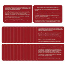 Immigration Rights Red Card English/Spanish 50PCS 50
