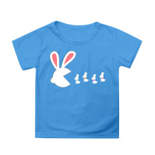 Kids Easter Tee Petal Sleeve Sky Blue 12-13 Years